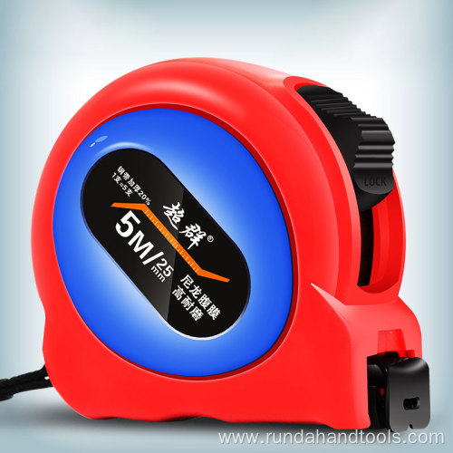 Self-locking rubberized wear-resistant tape measure